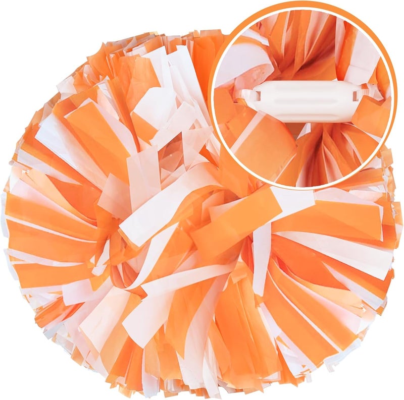 HOLENGS 4Pcs Upgraded 12inch Metallic Cheerleading Pom Poms, Cheerleader Pompoms Cheer Poms for Kids Adults, Cheering Squad Pompoms for School Sports Games Dance Party - Image 2